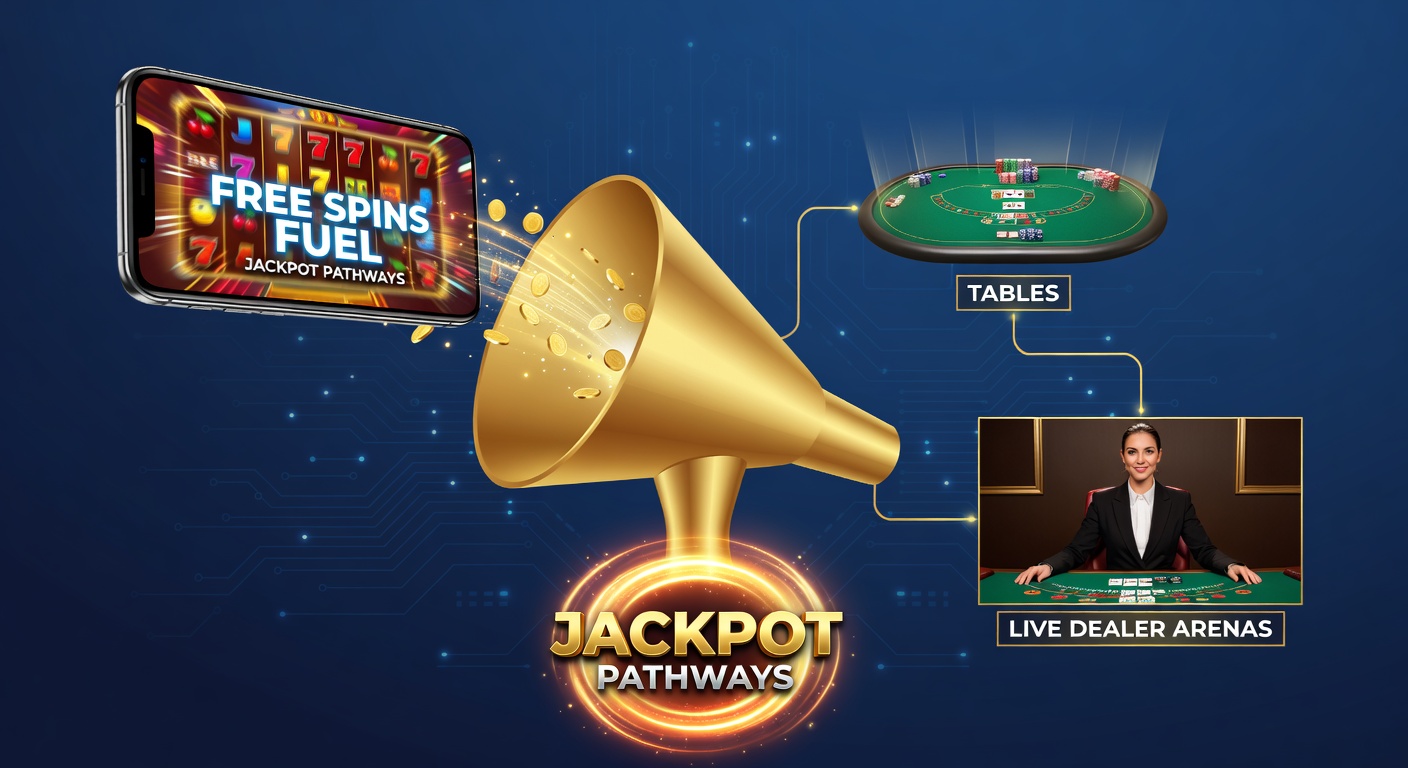 Tischspiel-Roulette mit Free-Spin-Integration und Jackpot-Anzeige auf einem Tablet, umgeben von virtuellen Chips