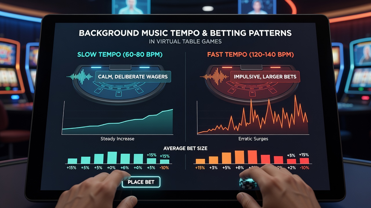 Analyse von Wettmustern mit grafischen Darstellungen von Musiktempo und Einsatzverläufen in einer virtuellen Umgebung